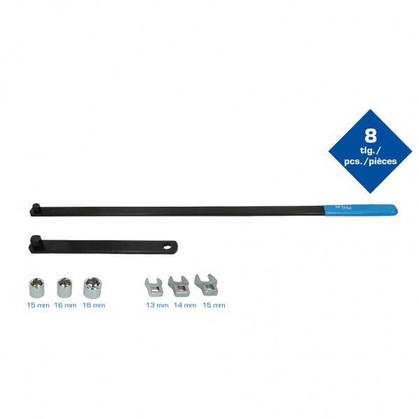 Brilliant Tools BT571050 Súprava kľúčov na klinové remene a napínacie kladky, 8-dielna